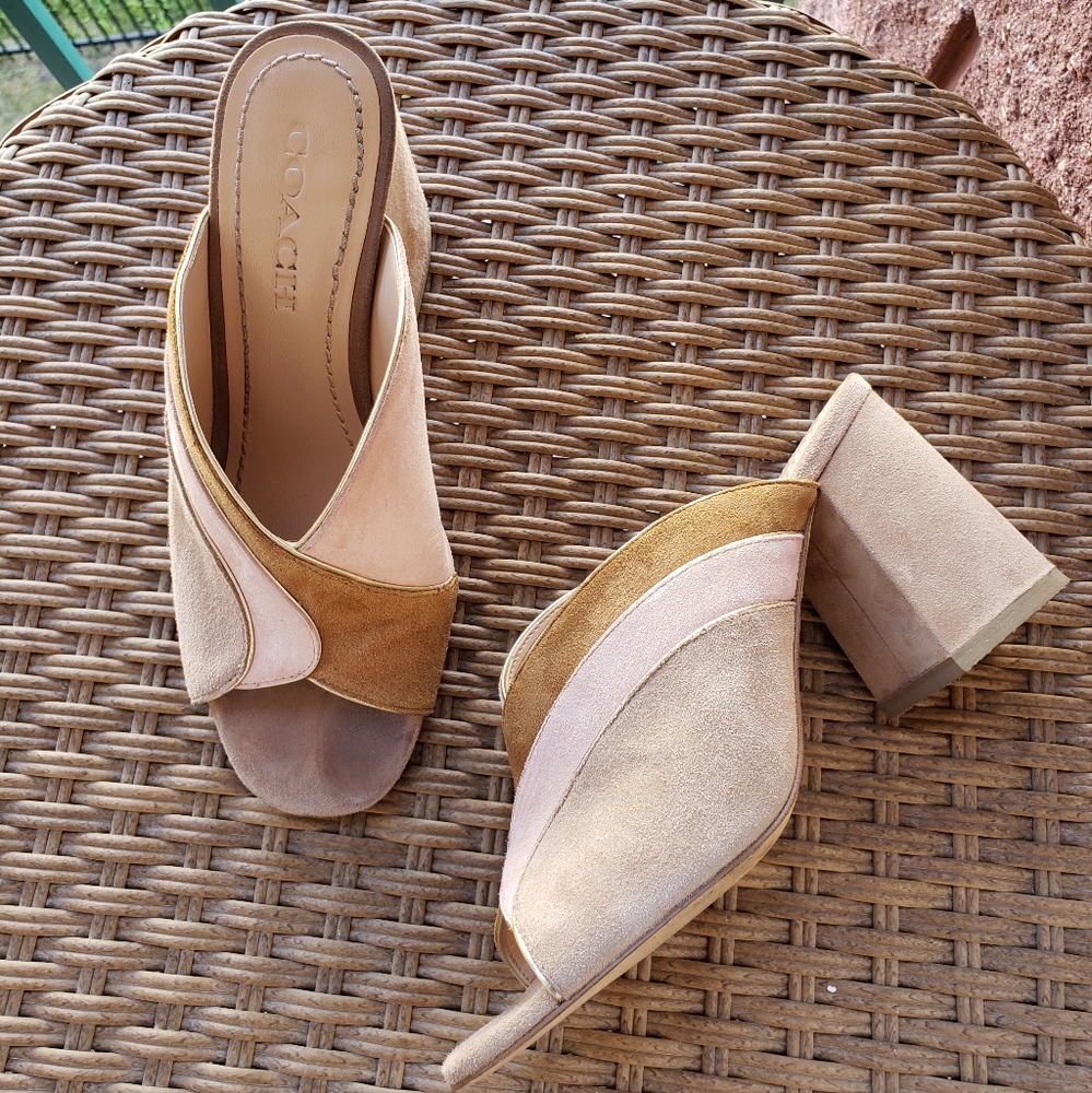 SOLD Coach Bria mules, size 8